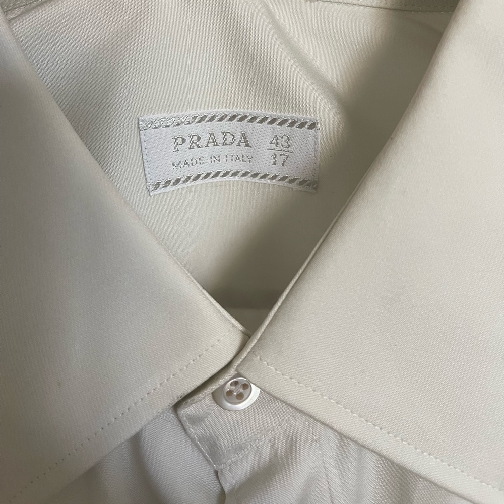 Prada Milano Dress Shirt- bone color